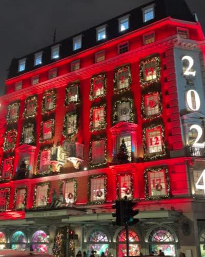 Londres en Navidad Fachadas