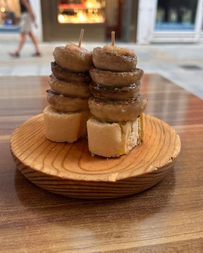 donde tapear en Burgos tapa de champiñon